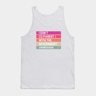 I don't Co-Parent with the Government in Colorblock Tank Top